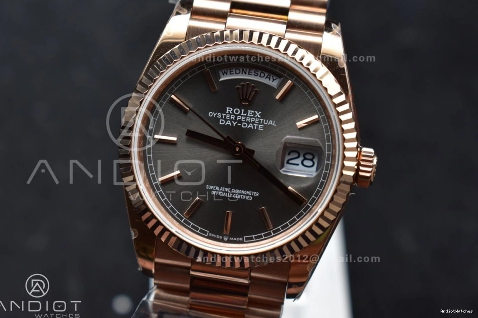 904L QF SS 36 681 (Gain DayDate Steel President Best vr3255 Edition Weight) Bracelet Dial Seasonal on V5 Grey 0726